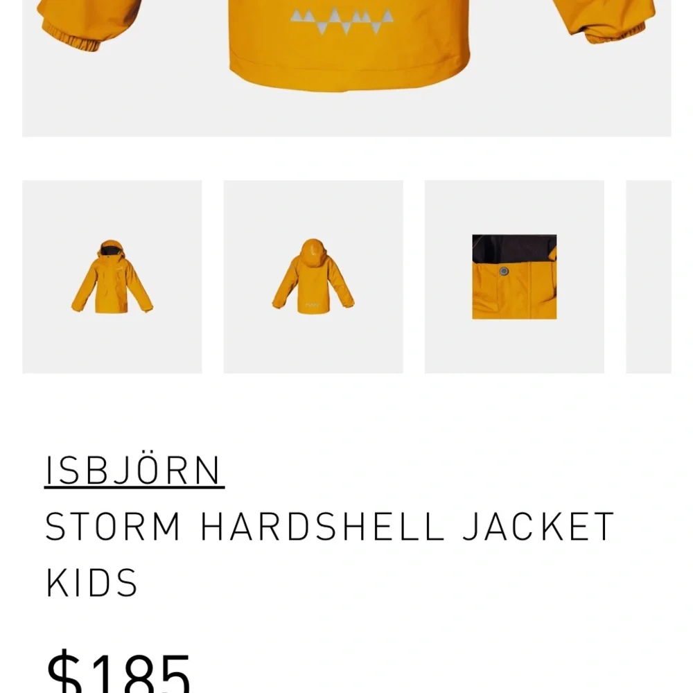 Yellow Shell Jacket with Reflective Detail - Picture 2 of 10